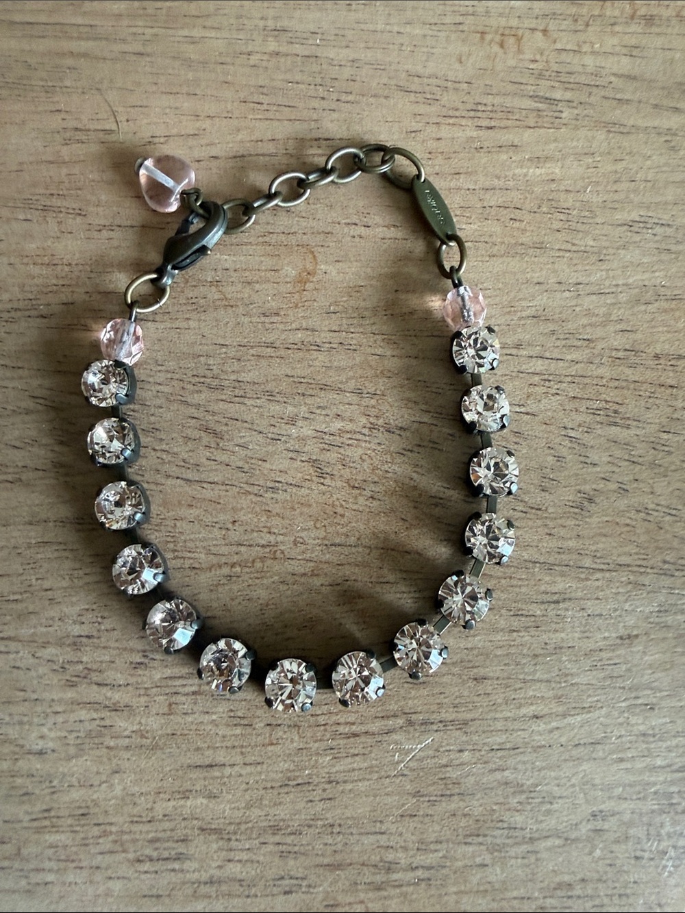 Sabika How Sweet London Swarovski Crystal Bracelet in Pale Pink - Women Jewelry